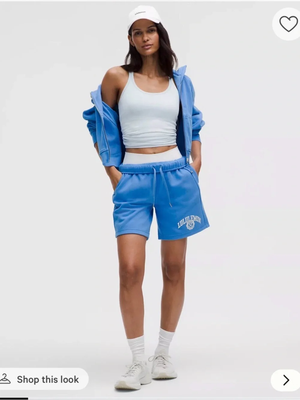 lululemon athletica Women's Scuba Mid-Rise Oversized Short 7" pool party size M - Picture 1 of 12